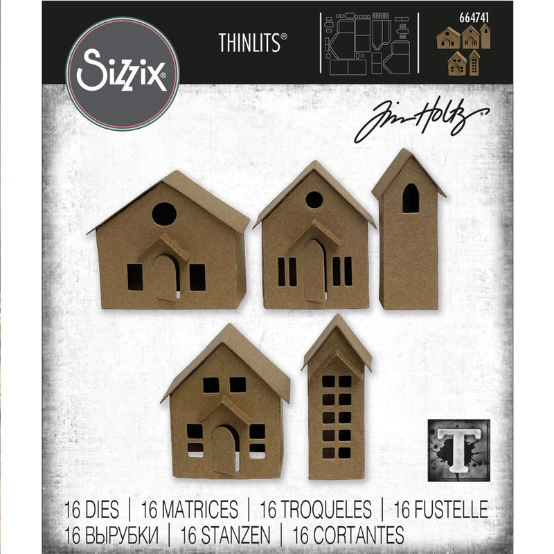 Sizzix Paper Village Thinlits Die Set by Tim Holtz
