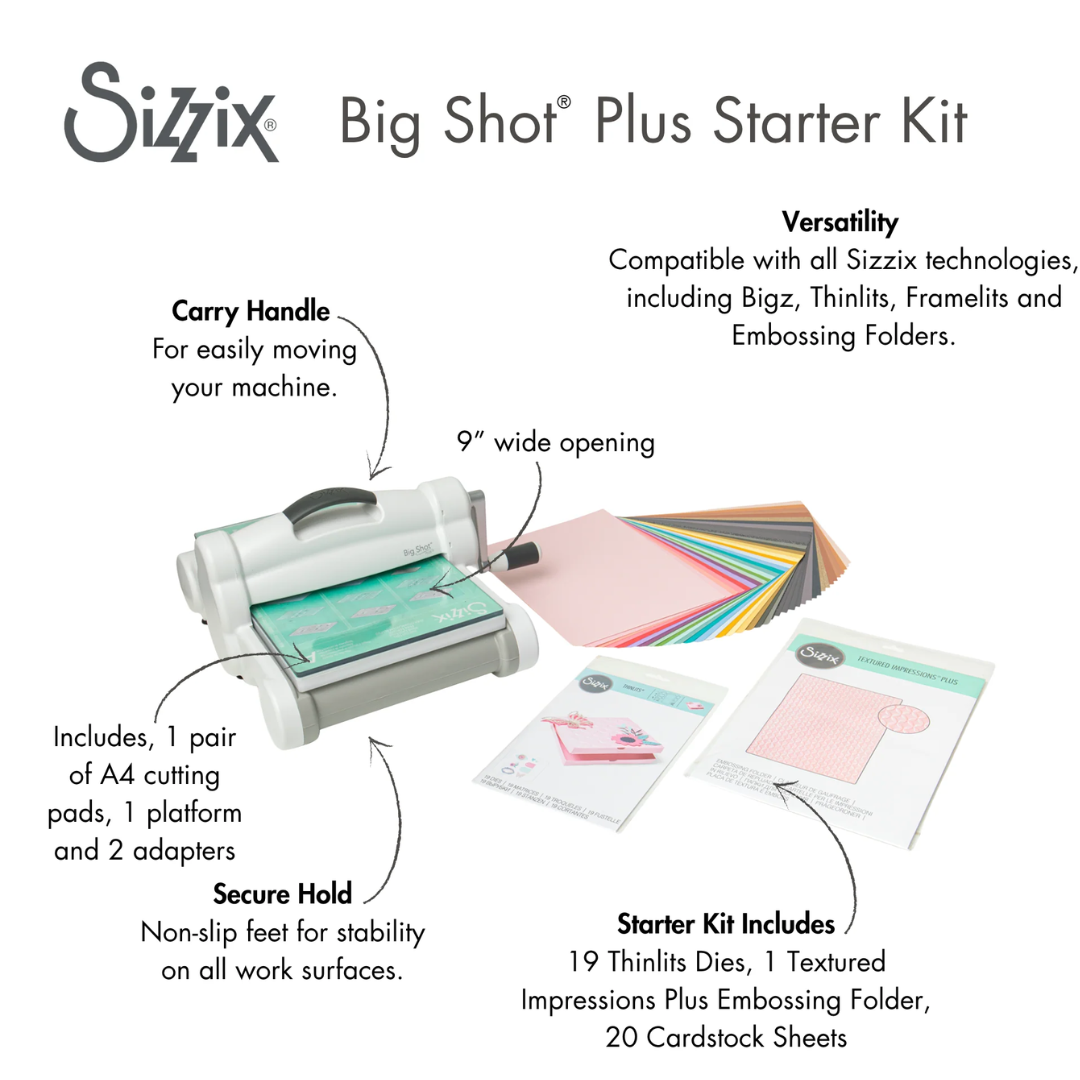 Sizzix Big Shot Plus Starter Kit (Gray and White)