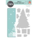Sizzix Thinlits Die Set 10PK w/Textured ImpressionsEmbossing Folder - Sparkle Tree