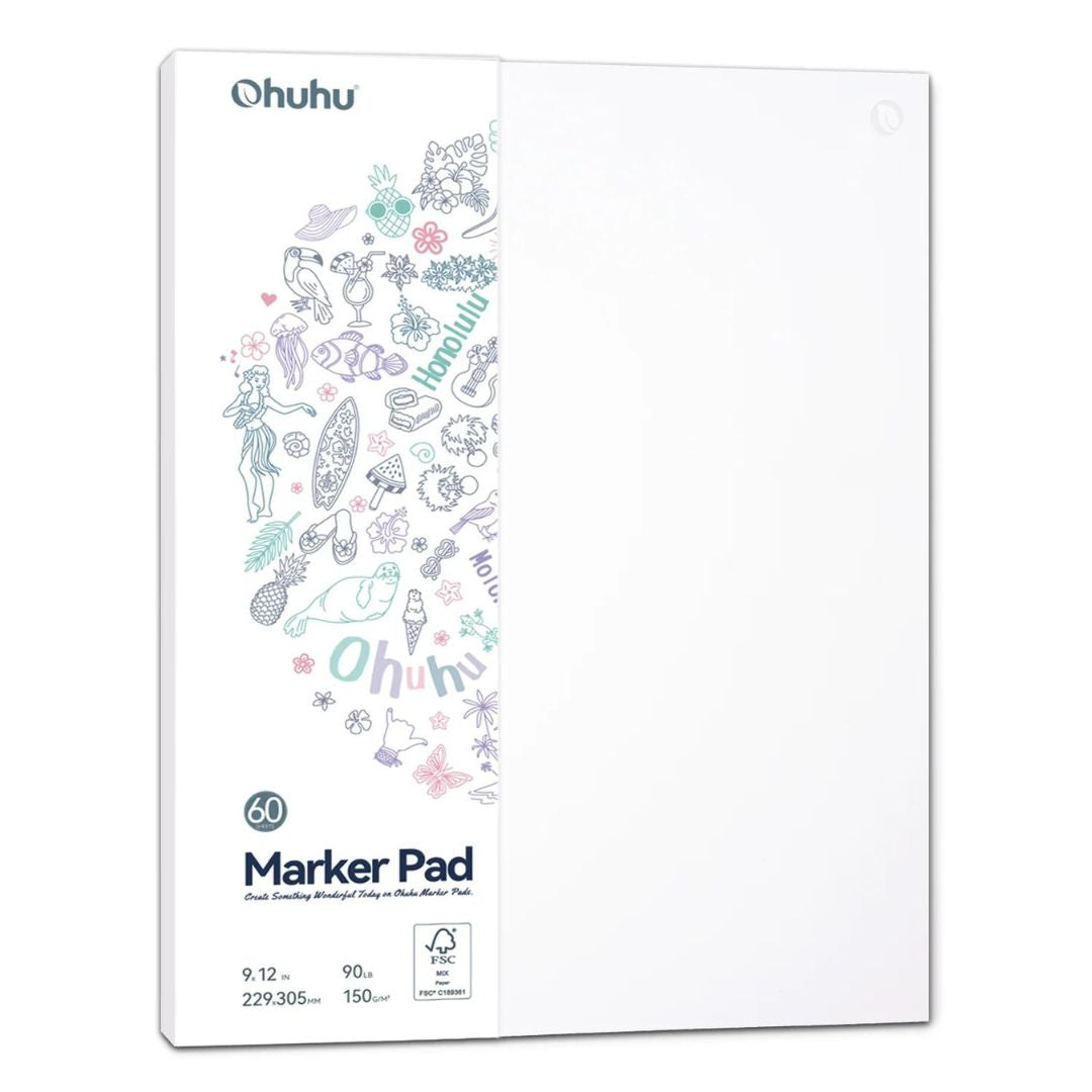 Ohuhu Bleedproof Double-Sided Marker Pad Y44-83000-43, Y44-83000-44 & Y30-83000-47