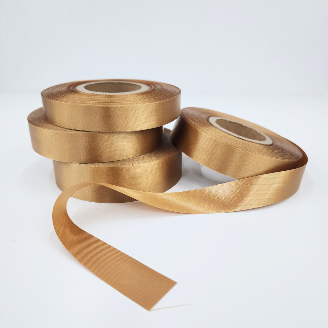 Bee Happy Premium Satin Ribbon Roll – 50 Meters (15mm / 20mm / 25mm)