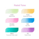 Ohuhu Honolulu Alcohol Markers 6 colors Brush & Chisel Y30-80403-51, Y30-80403-52, Y30-80403-53