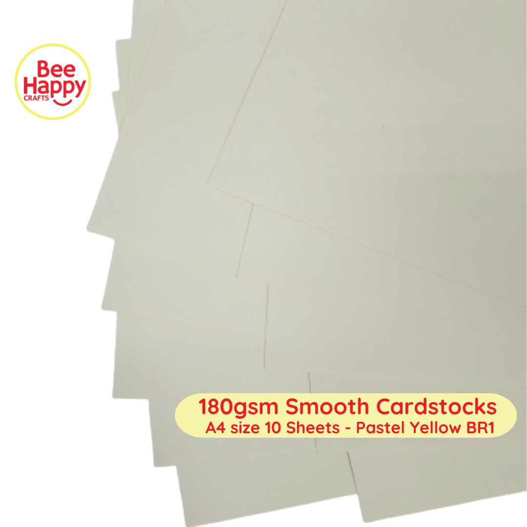Bee Happy 180gsm Smooth Cardstocks 10 Sheets