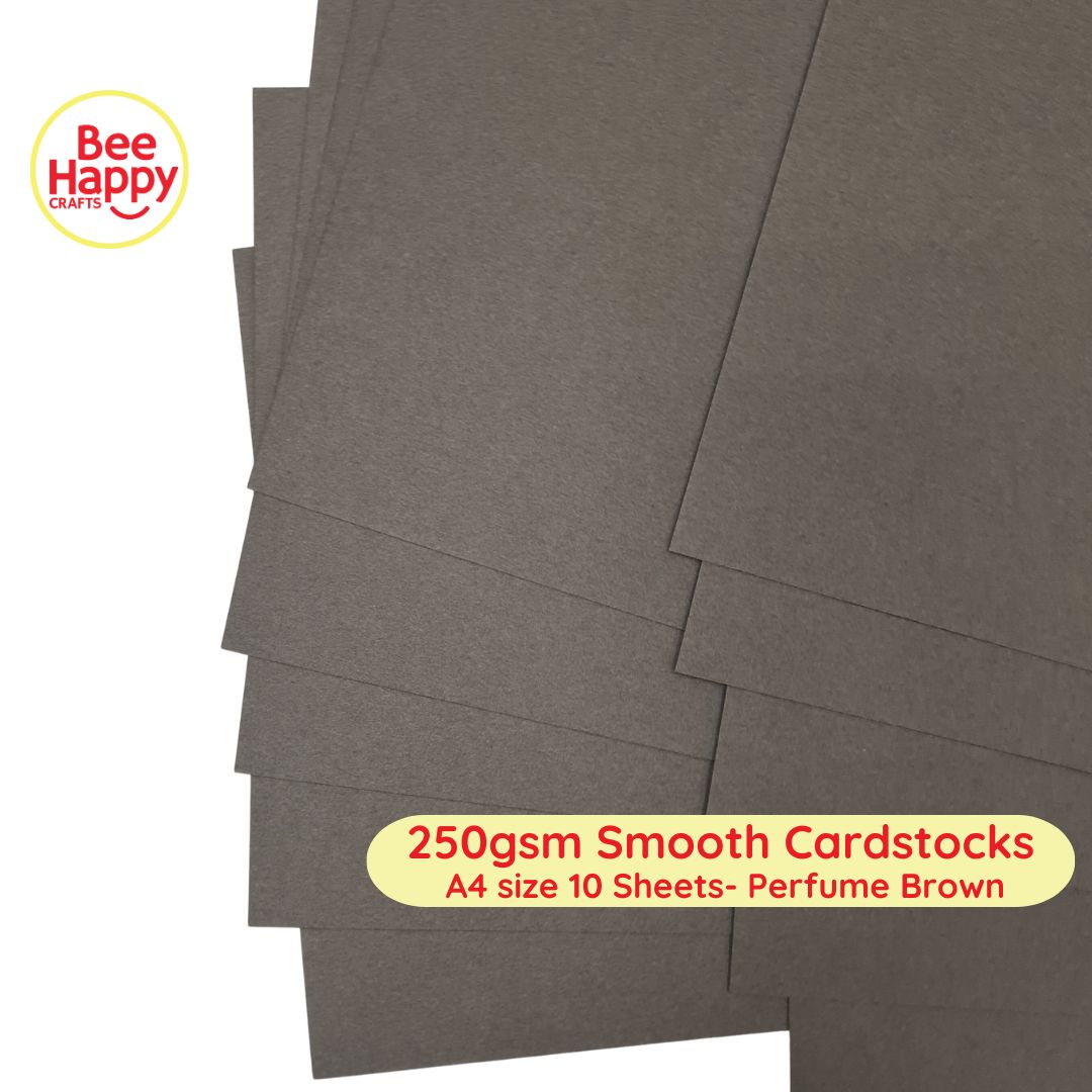 Bee Happy 250gsm Smooth Cardstocks 10 Sheets - Primary Colors