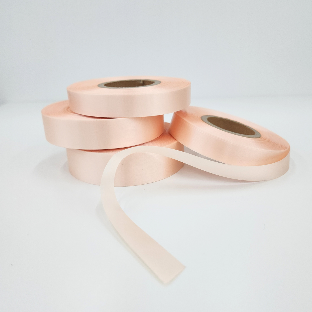 Bee Happy Premium Satin Ribbon Roll – 50 Meters (15mm / 20mm / 25mm)