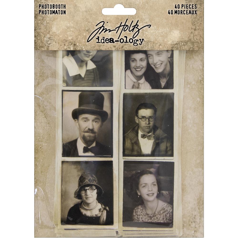 Tim Holtz Idea-Ology Photobooth Vintage Photo Strips 40/Pcs