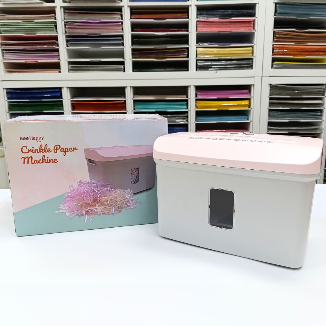 Bee Happy Crinkle Paper Shredder / Crimper Shredder