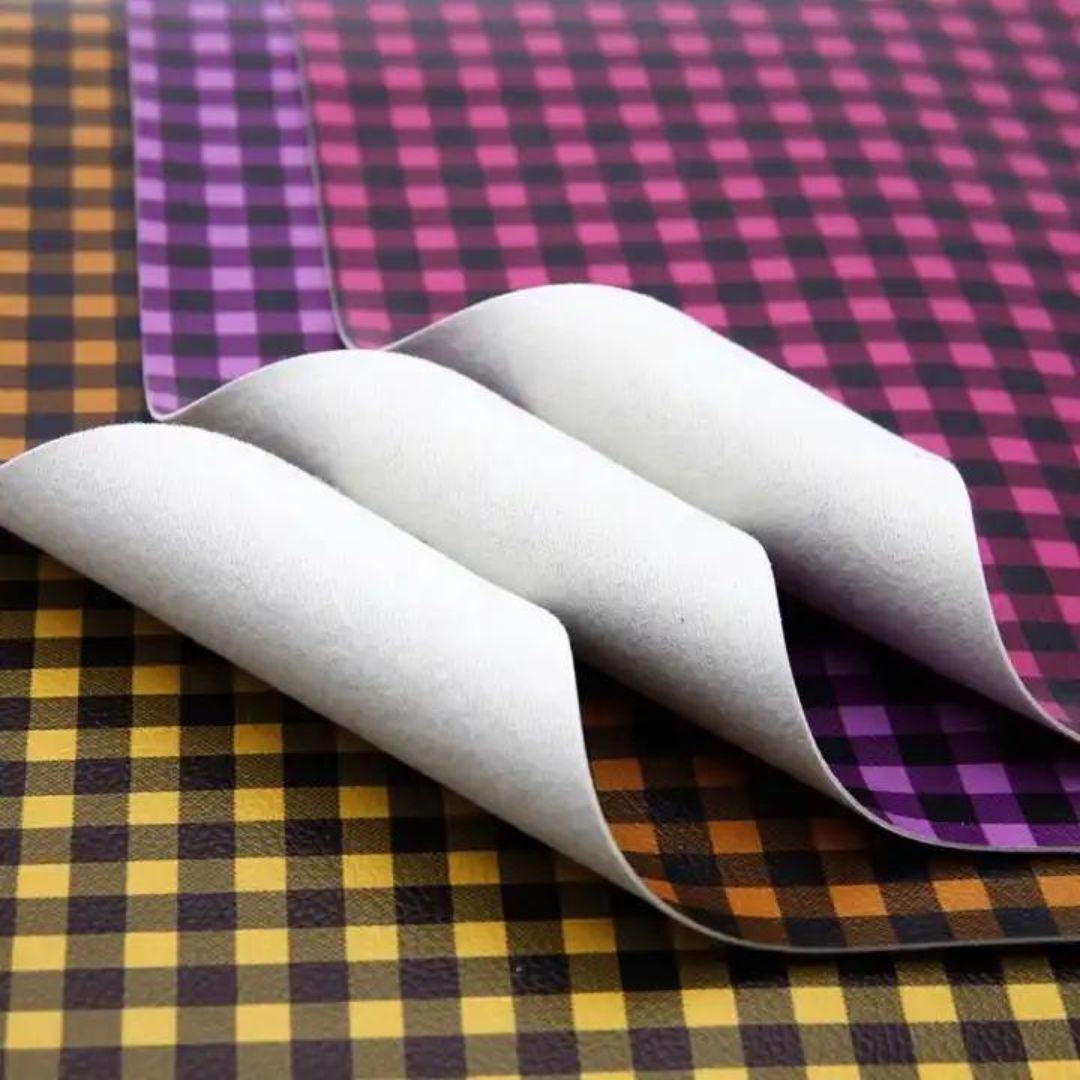 Bee Happy Faux Leather Sheets - Gingham Printed 10pcs