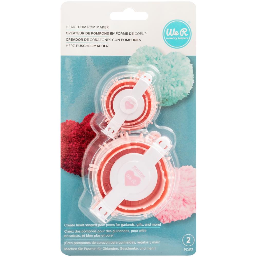 We R Memory Keepers Heart Pom Pom Maker 2/Pcs