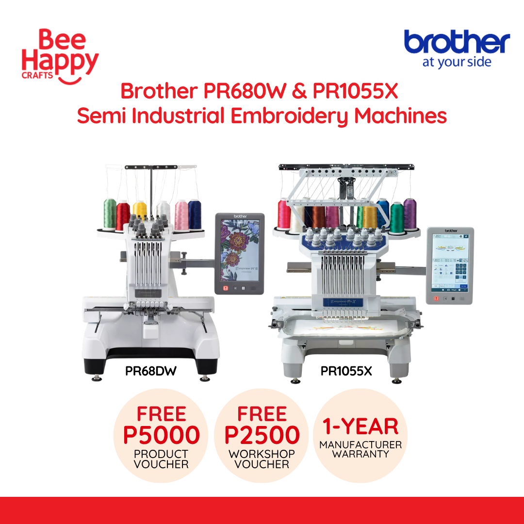 Brother PR680W & PR1055X Semi Industrial Embroidery Machines (Pre-Order)