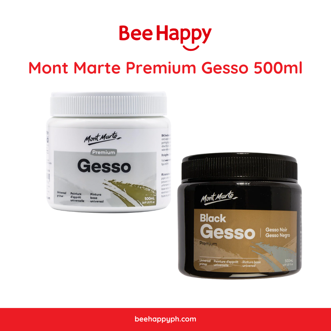 Mont Marte Premium & Black Gesso 500ml