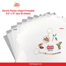 Shrink Plastic Inkjet Printable 8.5" x 11" Size