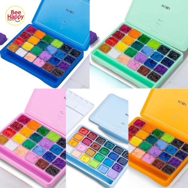 MIYA HIMI Gouache Paint Set Jelly Cup 24 Colors