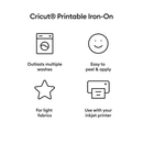 Cricut Printable Iron-On For Light Fabrics