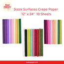Sizzix Surfacez Crepe Paper 12" x 24"  10 Sheets