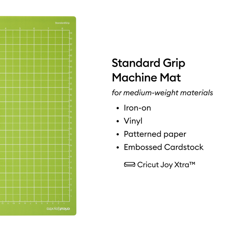 Cricut Joy Xtra™ Standard Grip Machine Mat 8.5" x 12"