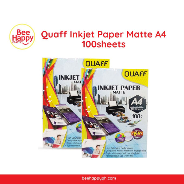 Quaff Inkjet Paper Matte A4 108g 100sheets