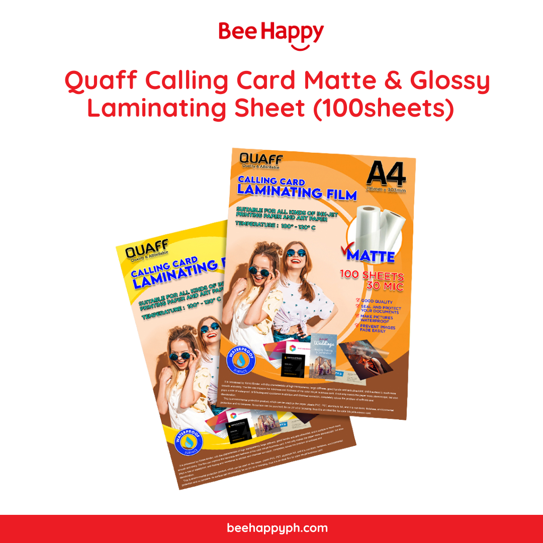 Quaff Calling Card Laminating Sheet (100sheets)