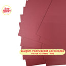 Bee Happy 260gsm Pearlescent Cardstocks A4 Size 10 Sheets - Pearlescent Deep Colors & Metallics
