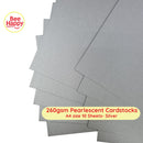 Bee Happy 260gsm Pearlescent Cardstocks A4 Size 10 Sheets - Shadow Neutral & Light Neutrals