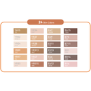 Ohuhu Honolulu 24 Skin Tone Colors Dual Tips Alcohol Art Markers Y30-80400-50 & Y30-80400-78
