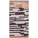Tim Holtz Small Talk Idea-Ology Spiral Bound Sticker Book 4.5"X8.5"