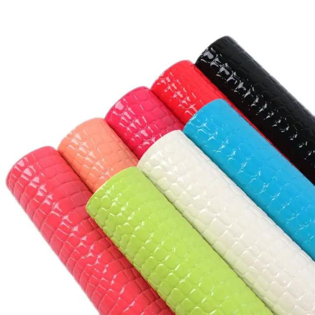 Bee Happy Faux Leather Sheets- Snake Texture Embossed 8pcs