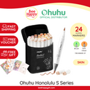 Ohuhu Alcohol Markers Honolulu S 24-color Brush & Soft Chisel Dual Tips Y30-80405-37