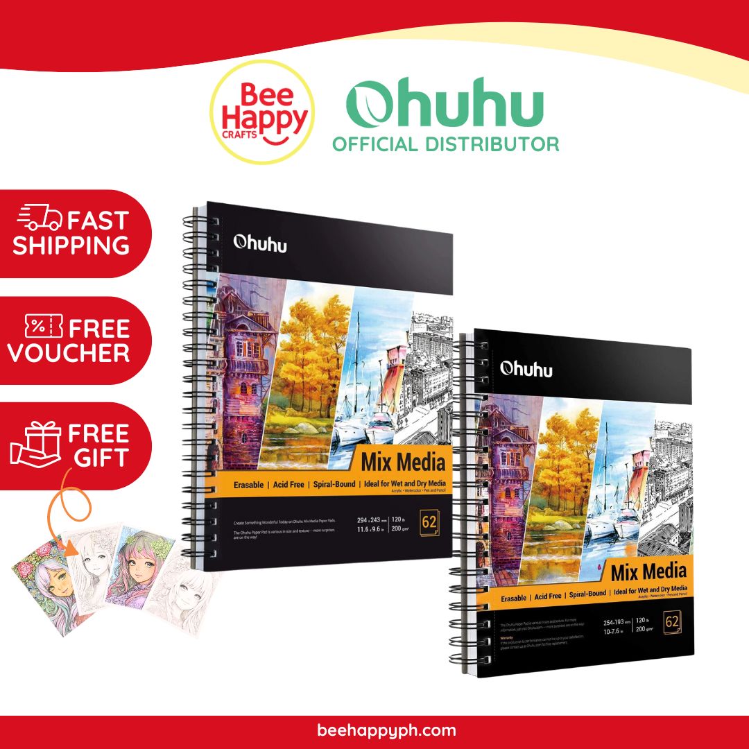 Ohuhu Spiral-Bound Mix Media Pad for Multiple Techniques Y44-83000-19, Y44-83000-20, Y44-83000-28