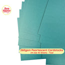 Bee Happy 260gsm Pearlescent Cardstocks A4 Size 10 Sheets - Pearlescent Deep Colors & Metallics