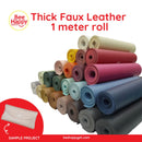 Bee Happy Thick Faux leather 33cm x 1m For Cricut, Silhouette, Sizzix and Brother