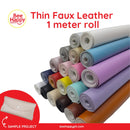 Bee Happy Thin Faux leather 33cm x 1m For Cricut, Silhouette, Sizzix and Brother