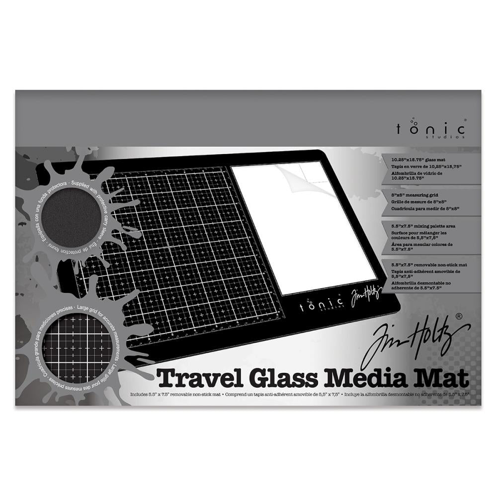 Tim Holtz Tonic Studios Travel Glass Media Mat 10.25