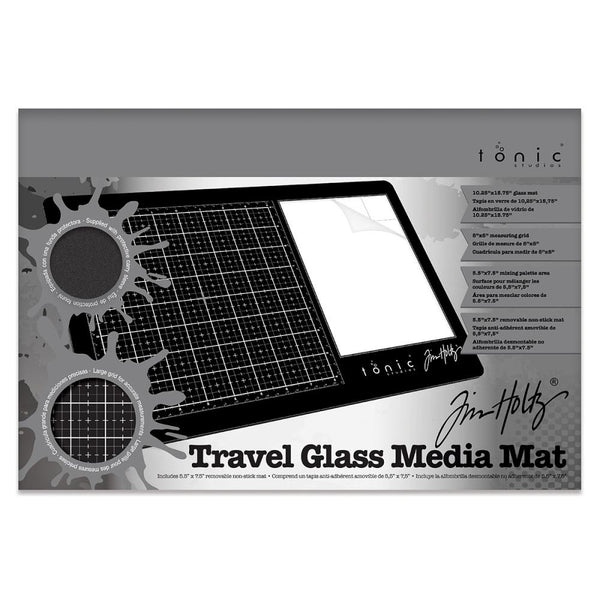Tonic Studios Travel Glass Media Mat 10.25"X15.5"