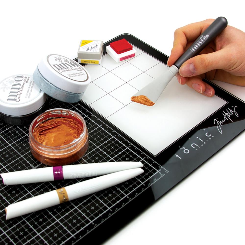 Tim Holtz Tonic Studios Travel Glass Media Mat 10.25