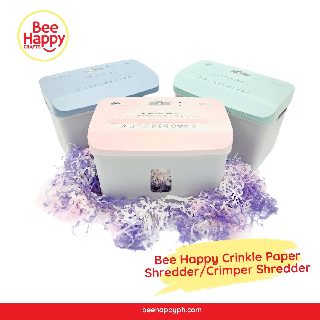 Bee Happy Crinkle Paper Shredder / Crimper Shredder