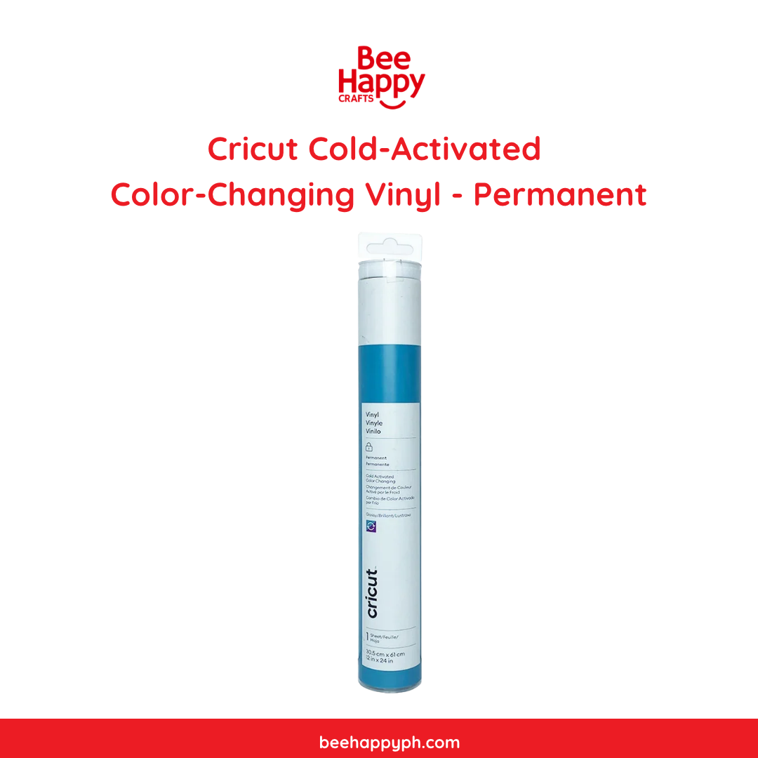 Cricut Cold-Activated Color-Changing Vinyl - Permanent 12 in x 24 in (30.5 cm x 61 cm)