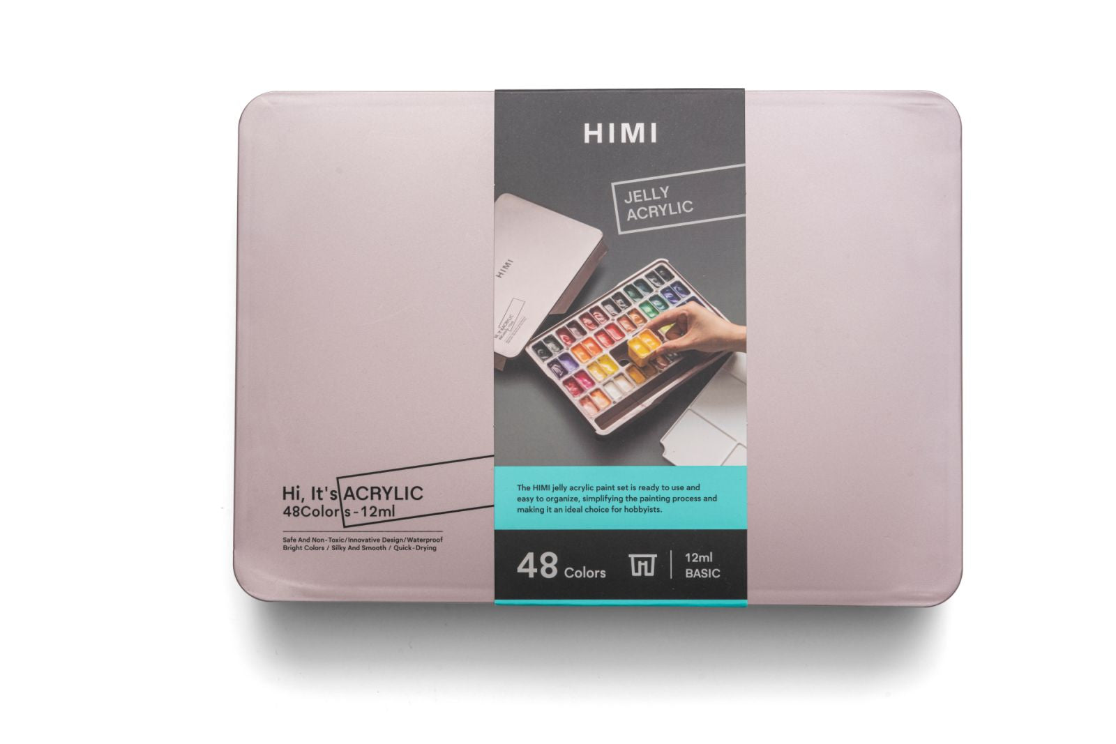 MIYA HIMI Acrylic Paint Set Jelly Cup 36 & 48 Colors (No Brush Included) Twin Cups