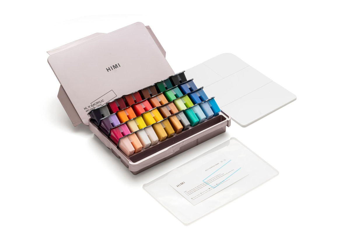 MIYA HIMI Acrylic Paint Set Jelly Cup 36 & 48 Colors (No Brush Include