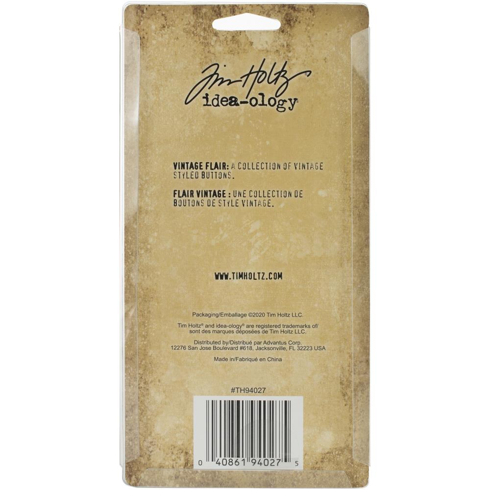 Tim Holtz Idea-Ology Metal Adornments 12/Pcs