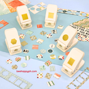 Bee Happy Journaling Punchers (Stamp, Square, Hexagon, Circle Shape Punch)