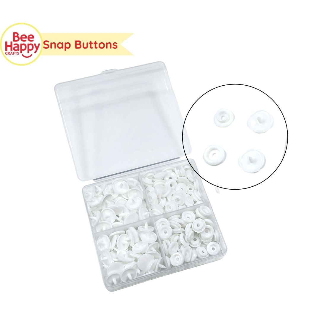 Bee Happy Snap Buttons 50 sets (200pcs)