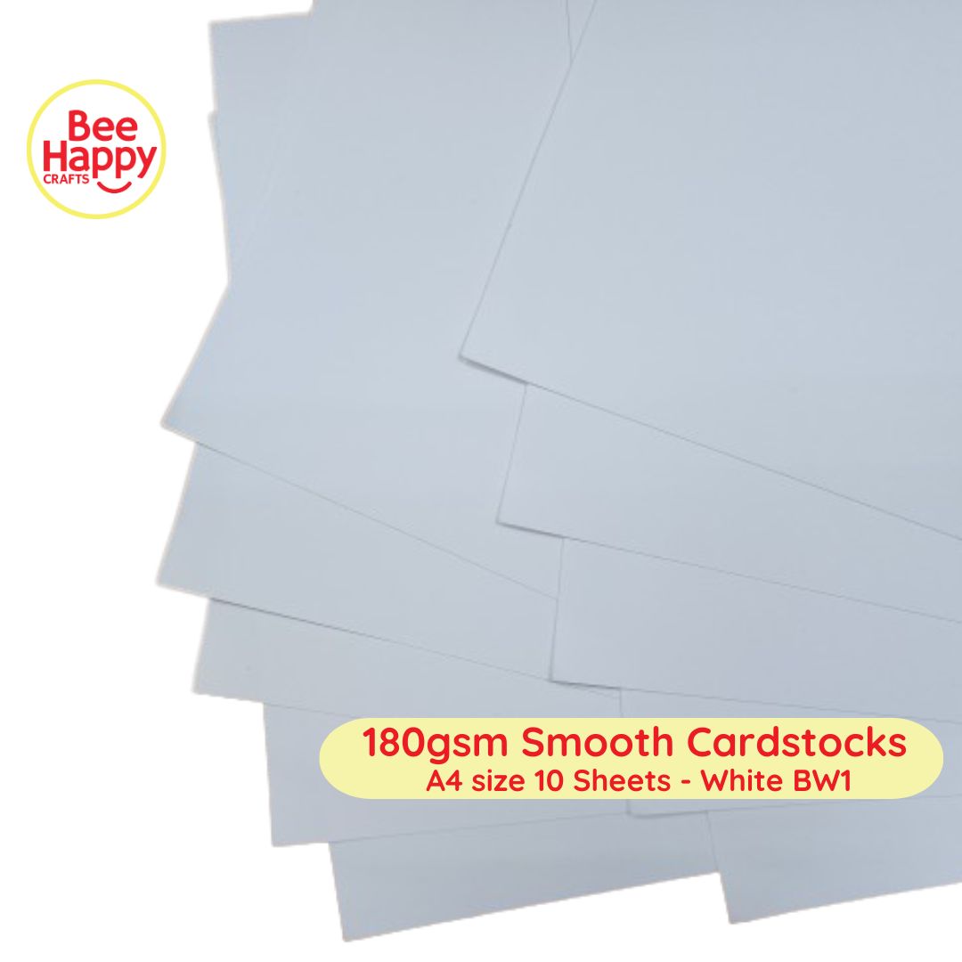 Bee Happy 180gsm Smooth Cardstocks 10 Sheets