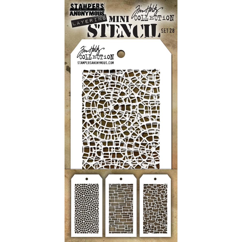 Stampers Anonymous Tim Holtz Mini Layered Stencil Set #28