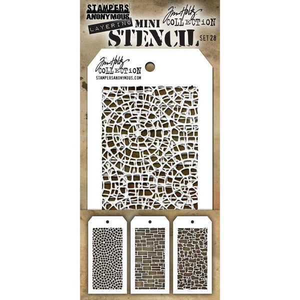 Stampers Anonymous Tim Holtz Mini Layered Stencil Set #28