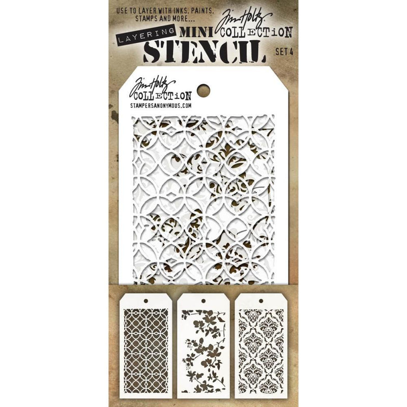 Stampers Anonymous Tim Holtz Mini Layered Stencil Set