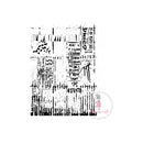 Dress My Craft Ladger Script Stencil A4