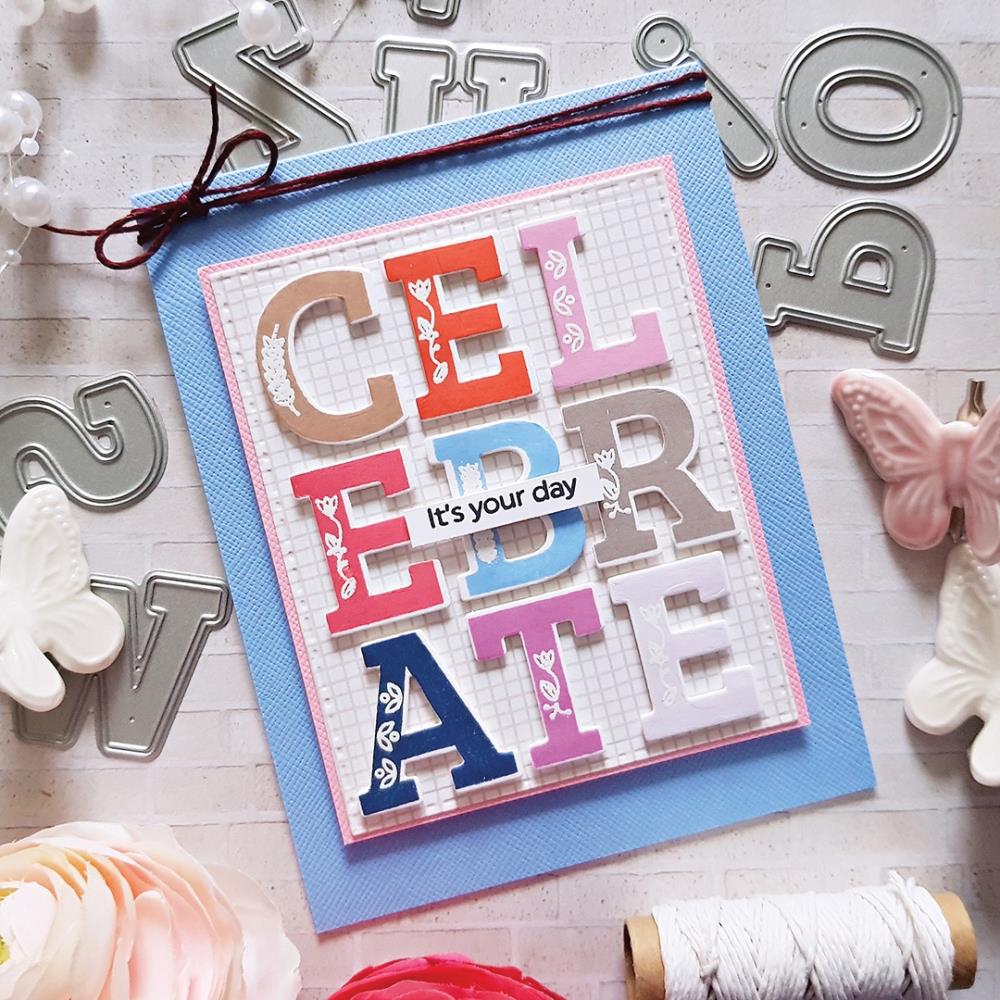 Pinkfresh Studio Adore Alpha Clear Stamp Set 6