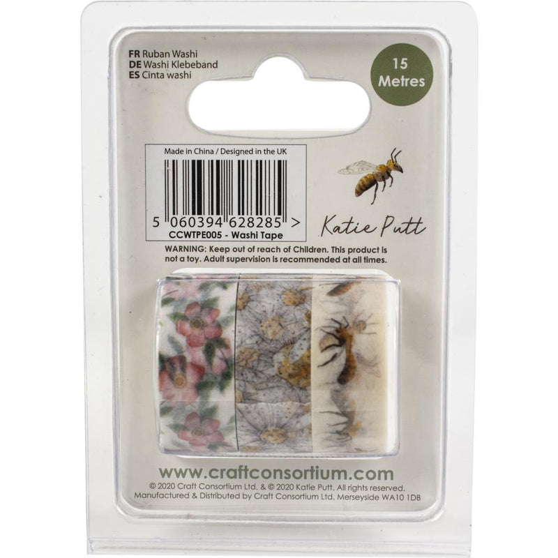 Craft Consortium At Home In The Wildflowers Washi Tape 3/Pkg