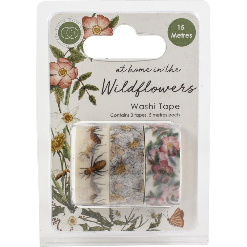 Craft Consortium At Home In The Wildflowers Washi Tape 3/Pkg